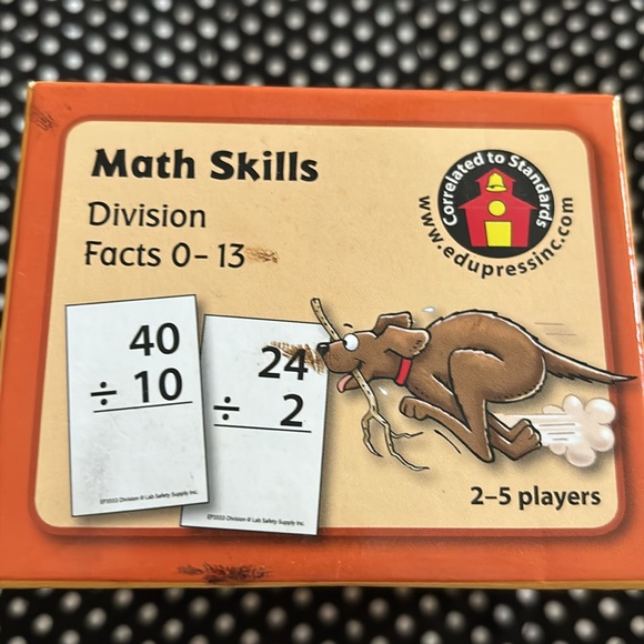 Like new! Division Dogs The Division Facts game. Grades 3+ - Picture 5 of 6